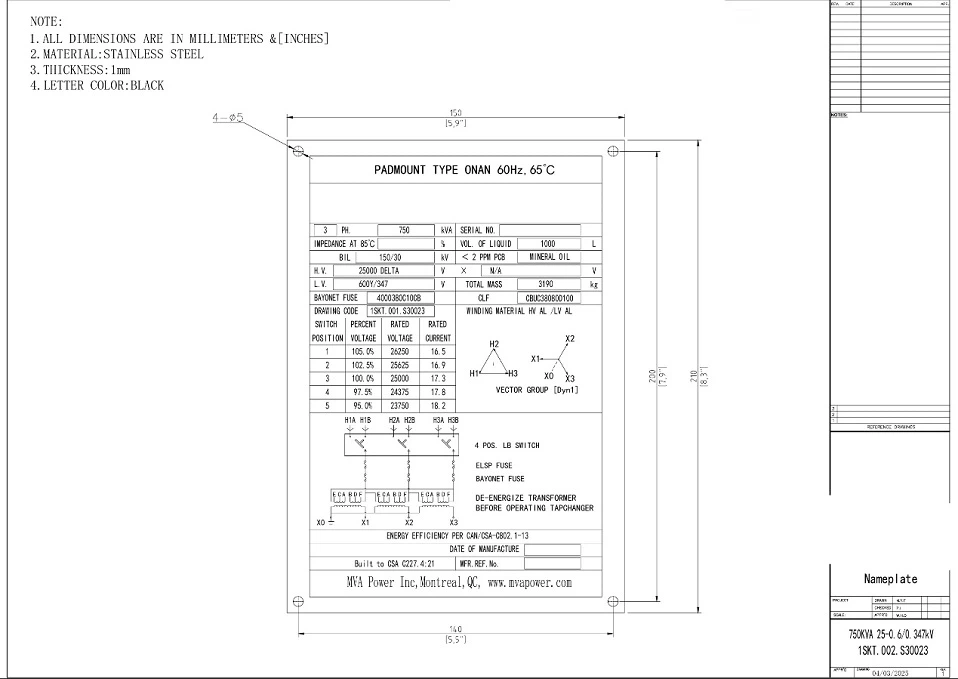 750 kva pad mount transformer nameplate 750 kva pad mount transformer nameplate
